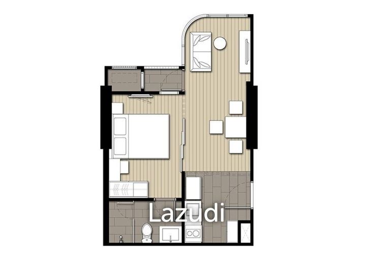 1-bed condo for sale, 35 sqm, Q Chidlom - Phetchaburi