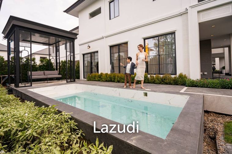 ขายบ้านเดี่ยว 4 ห้องนอน 409 ตร.ม. 105 ตร.ว. เดอะ ปาล์ม เรสซิเดนเซส วัชรพล