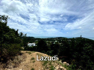 ที่ดิน สุราษฎร์ธานี : Hilltop Land with Panoramic View in Plai Laem, Koh Samui