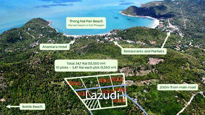 ที่ดิน เกาะพะงัน สุราษฎร์ธานี : 5,550.0 ตร.ม.ที่ดินสำหรับ ขายใน เกาะพะงัน