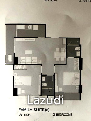 Condos for sale : 2 Bed 2 Bath 67 Sqm Condo For Rent