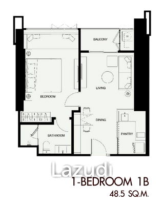 คอนโด รพ.วชิรพยาบาล : 1 Bed 1 Bath 47.40 SQ.M Wan Vayla Na Chaophraya