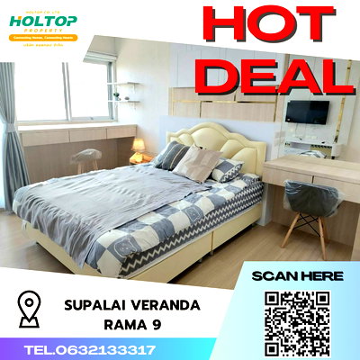 Condos for rent : #S3678 For Rent Supalai Veranda Rama 9