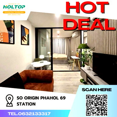 Condos for rent : #Z242 Condo for rent SO Origin Phahol 69 Station