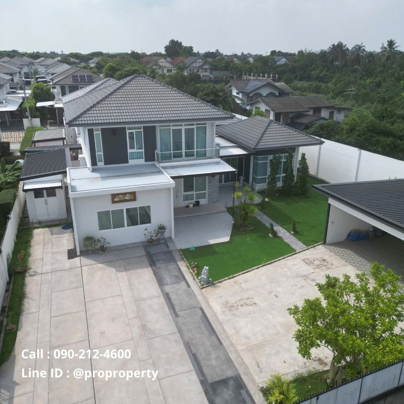 บ้านเดี่ยวให้เช่า : มัณฑนา วงแหวน-บางบอน (Mantana Wongwaen-Bangbon) ปล่อยเช่าบ้านเดี่ยว ขนาดที่ดินใหญ่ที่สุดในโครงการ