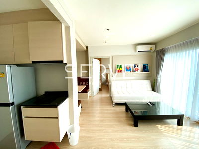 Condos for rent : Nice Room Combine 2 Beds 2 Parking lots High Fl. 25+ Next to MRT Thailand Cultural Centre 80 m.-Noble Revolve Ratchada 2