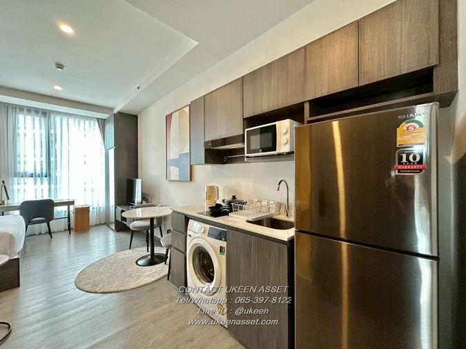 UK01-017 ให้เช่าคอนโดใหม่  Hampton Sriracha  1 Bed Studio ขนาด 25 ตร.ม. Free WiFi**  ราคา 15,000 บาท