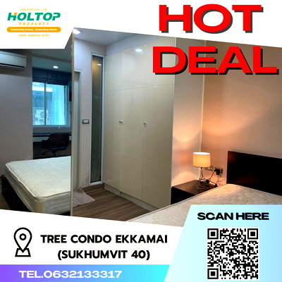 Condos for rent : #S3676 For Rent Tree Condo Ekkamai ( Sukhumvit 40) 