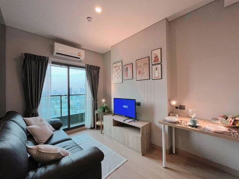 🔺 For Rent Condo LUMPINI SUITE DINDAENG - RATCHAPRAROP Building 1, Floor 19,1 bed room, Room size 28.00 sqm