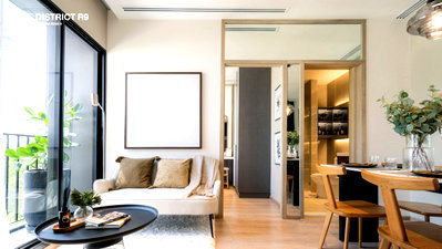Condos for sale : Sell Down Payment 2 Beds City View  Good Location Close To MRT Phra Ram 9  220 m. @ NUE District R9 