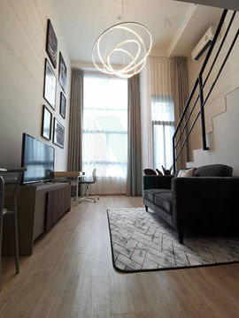 🚩 For rent condo IDEO NEW RAMA 9 Building 1, Floor 22,Duplex, Room size 31.00 sqm