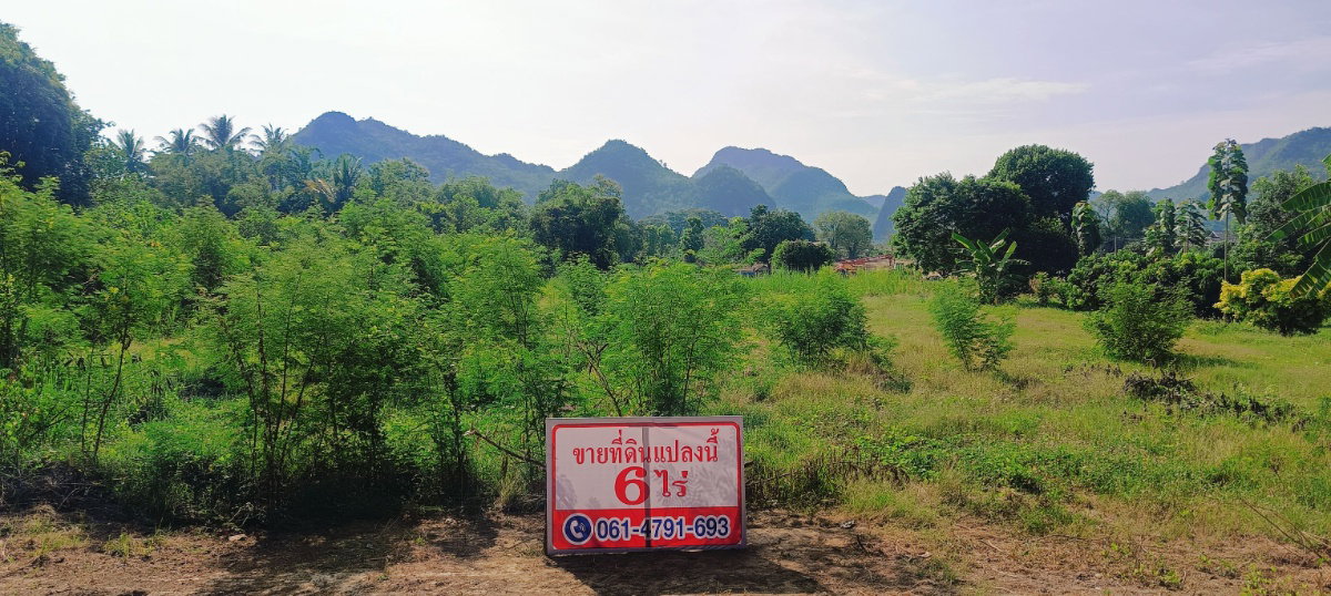 ขายที่ดิน 6 ไร่ กาญจนบุรี บ้านถ้ำมังกรทอง ต. เกาะสำโรง ราคา 8.2 ลบ. 