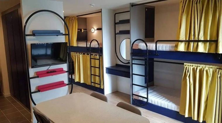 📢ปล่อยเช่า Attitude BU ตรงข้ามม.กรุงเทพ ตึก C ชั้น 3 ขนาด 34.5 sqm แบ่งสัดส่วน มี 1 ห้องนอน 🌹 มี 4 เตียง