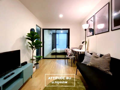Condos for rent : 📢For rent Attitude BU  building B floor 6 size 27 sqm kitchen seperate 🌹 