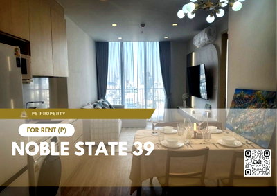 คอนโดให้เช่า : ให้เช่า ✨ NOBLE STATE 39 ✨ ใกล้ BTS พร้อมพงษ์ เฟอร์นิเจอร์ และ เครื่องใช้ไฟฟ้าครบ 