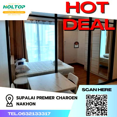 Condos for rent ตลาดปากคลองตลาด : #Z328 Condo for rent Supalai Premier Charoen Nakhon