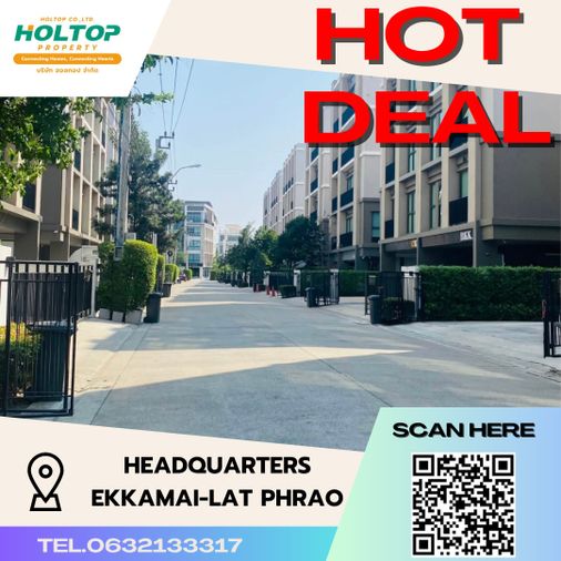 ให้เช่าโฮมออฟฟิศ 4 ห้องนอน 306 ตร.ม. 41 ตร.ว. เฮดควอเทอส์ เอกมัย-ลาดพร้าว