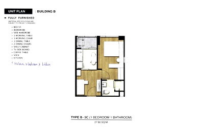 Condos for sale Berkeley International School : 1-BR Condo at The Nest Sukhumvit 64 near BTS Udom Suk (ID 2035836)