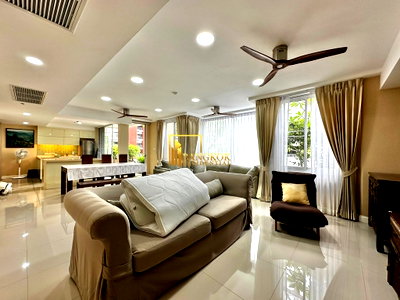 Condos for rent : Langsuan Ville - Elegant 2 Bedroom Condo With Ample Outdoor Space - BR19083CD
