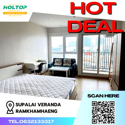 Condos for rent Major Hollywood Ramkhamhaeng : #Z375 Condo for rent Supalai Veranda Ramkhamhaeng