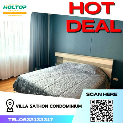 คอนโดให้เช่า : #Z400 ให้เช่า Villa Sathon Condominium 