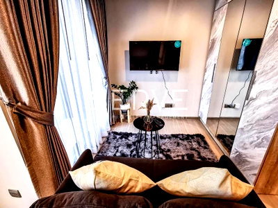 Condos for rent : Nice Room Studio with Partition City view Good Location MRT Rama 9  350 m  @  Life Asoke - Rama 9