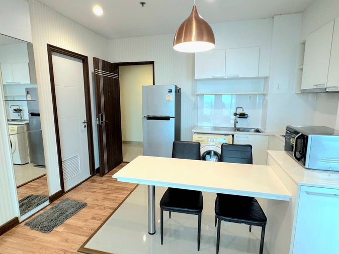 ให้เช่า คอนโด The Rise Residence 2 ห้องนอน ชั้น 23 ตกแต่งครบ พร้อมอยู่ 20,000 บาท/เดือน