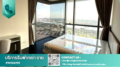 Condos for rent : Condo for Rent – THE PANO Rama 3, Riverside Location, Only 400 m. from BRT Wat Dan- RW006419