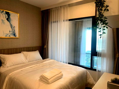 Condos for rent Si Racha Post Center : Condo for rent Knightsbridge the Ocean Sriracha beautiful room with furniture nice view near tourist attractions community