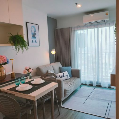[[ให้เช่า]]📌คอนโดแต่งสวย ใกล้Airport link หัวหมาก MRTหัวหมาก Condo Rich Park@ triple station💯✨