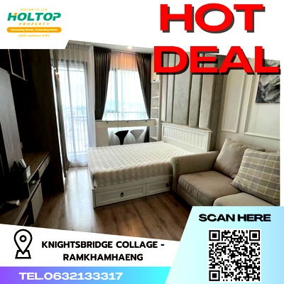 Condos for rent Major Hollywood Ramkhamhaeng : #R4155 Condo for rent KnightsBridge Collage - Ramkhamhaeng