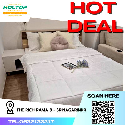 คอนโดให้เช่า : #R4163  ให้เช่าคอนโด The Rich Rama 9 - Srinagarindra