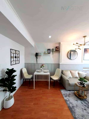 Condos for rent : 🎉 For Rent Condo LUMPINI VILLE RAMKHAMHAENG 44 Building A, Floor 12,Studio, Room size 30 sqm