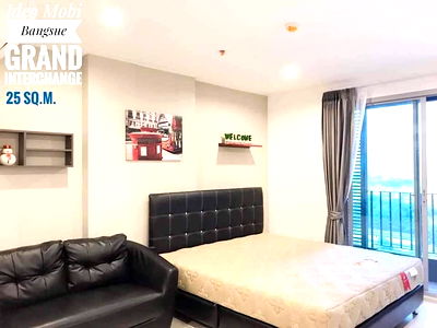 Condos for rent Bangkok : 🥳[Rent-RAR2505-2014] IDEO MOBI Bangsue Grand Interchange. Fl.15 *Near MRT Taopoon💚Line id: @thefirstagent**
