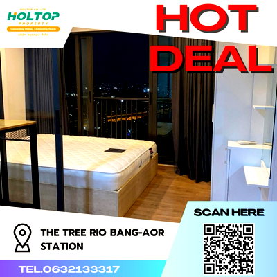 คอนโดให้เช่า : #Z439 ให้เช่าคอนโด The Tree Rio Bang-Aor Station