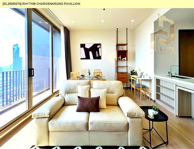 Condos for rent : DL25050374 Condo for rent, RHYTHM CHAROENKRUNG PAVILLION near BTS สะพานตากสิน, ready to move in, call urgently 0614453194 LineID @162cjixi
