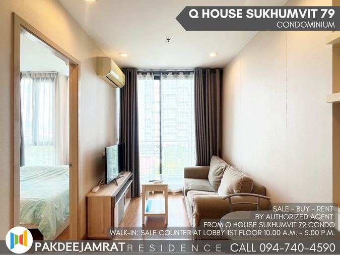 🅵🅾️🆁 🆁🅴🅽🆃 𝗤 𝗛𝗼𝘂𝘀𝗲 𝗦𝘂𝗸𝗵𝘂𝗺𝘃𝗶𝘁 𝟳𝟵 1 ห้องนอน 1 ห้องน้ำ  ขนาด 30 ตร.ม. 18,000 บาท / เดือน