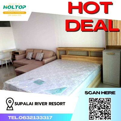 Condos for rent : #Z478 Condo for rent Supalai River Resort