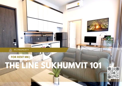 Condos for rent : For rent 🔥 THE LINE Sukhumvit 101 🔥 near BTS Punnawithi, complete with furniture and appliances