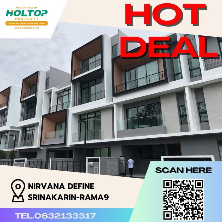 Townhouses for rent : #Z523 House for rent Nirvana Define Srinakarin-Rama9