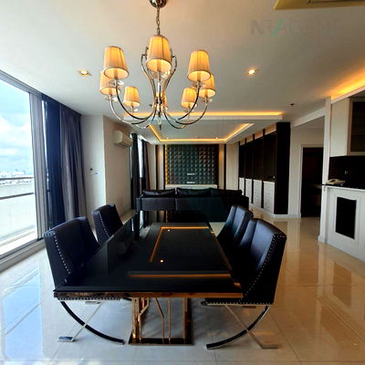 Condos for rent Rattana Bandit University (Rbac) : For rent condo THE FOUR WINGS RESIDENCE Building 1, Floor 26,Duplex 3 bed room, Room size 300.00 sqm