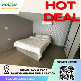 รูปภาพ #R4243 Condo for rent Origin Plug & Play Ramkhamhaeng Triple Station 