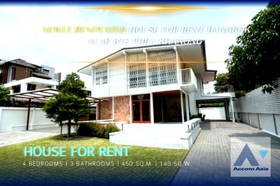Houses for rent Rama 4 Road : 🔼🔽 AccomA 📩 Rare find, Newly renovated House for Rent in Phra khanong, Sukhumvit (AA43826)