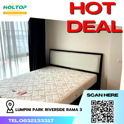 คอนโดให้เช่า : #R4268  ให้เช่าคอนโด Lumpini Park Riverside Rama 3