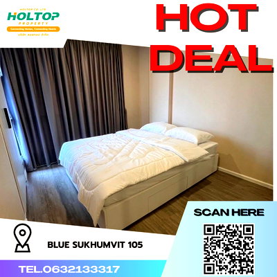 คอนโดให้เช่า : #R4274  ให้เช่าคอนโด Blue Sukhumvit 105 