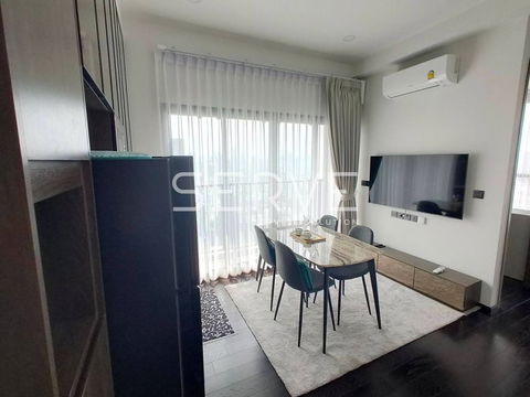Nice View 2 Beds 1 Bath with Bathtub Super High Fl. 30+ Good Location BTS Thong Lo / For Rent-Park Origin Thonglor
