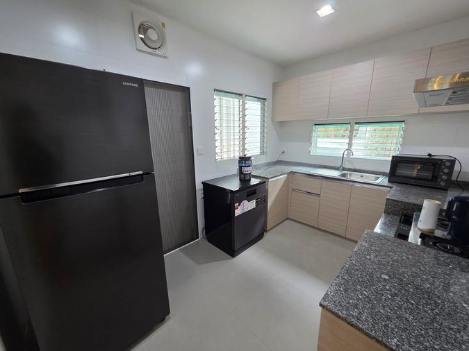 4-bed house for rent, 222 sqm, 76.1 sq wah, Manthana 2 Onnut - Wongwan