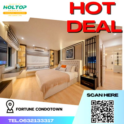 คอนโดให้เช่า : #R4318 ให้เช่าคอนโด Fortune CondoTown 