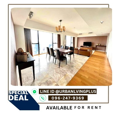 Condos for rent Assumption Convent Silom School : ( U20231027300 ) Tel/Line 096-2479369 , For Rent The Met Sathorn Condo, 3 bedrooms, 4 bathrooms + 1 maidroom🧹 197 sq.m. High floor💥💥