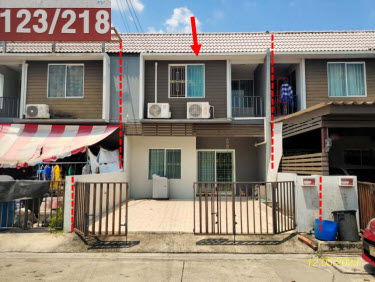 รูป ทาวน์เฮ้าส์ เนื้อที่ทั้งหมด 99.6 ตารางเมตร 123/218 ม.เดอะ คัลเลอร์ส สระประภา-ดอกนเมือง ตำบลหลักหก อำเภอเมืองปทุมธานี ปทุมธานี ราคา 2,146,000 บาท - รูปที่ 1/2